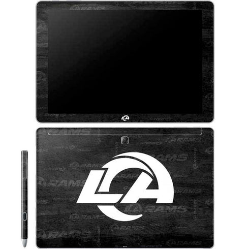 NFL Los Angeles Rams Black & White Galaxy Book 12in Skin